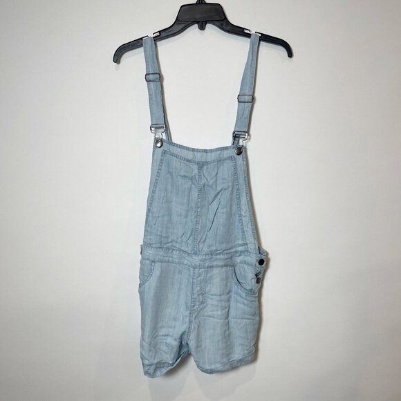 Rails Womens Short Overalls Denim Jumper Short Blue M Sleeveless Casual Tencel
